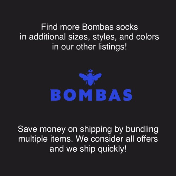 BOMBAS 4 Pairs Cotton Micro Honeycomb Midweight Ultra Stretch Socks MEDIUM NWT - Picture 7 of 7